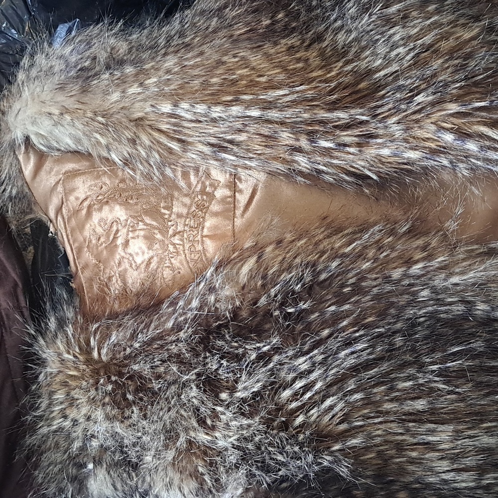 Worn once faux fur express vest